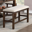  Furniture of America Fredonia CM3902PBN Counter Ht. Bench IMAGE 1
