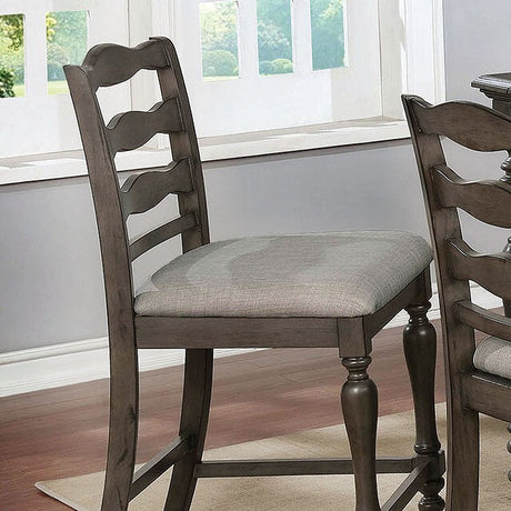  Furniture of America Theresa CM3912GY-PC-2PK Counter Ht. Chair (2/Ctn) IMAGE 1