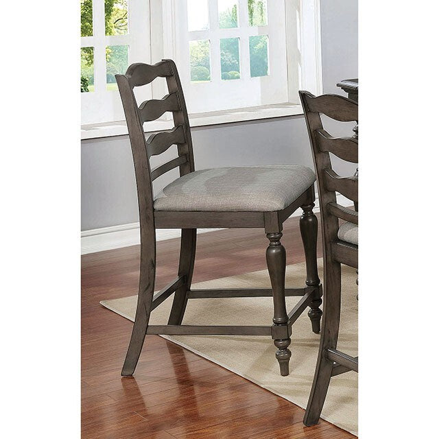  Furniture of America Theresa CM3912GY-PC-2PK Counter Ht. Chair (2/Ctn) IMAGE 2