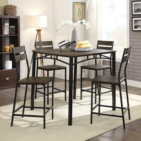  Furniture of America Westport CM3920PT-5PK 5 Pc. Counter Ht. Table Set IMAGE 3