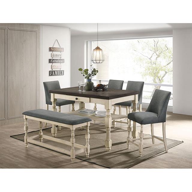  Furniture of America Plymouth CM3979PT Counter Ht. Table IMAGE 2