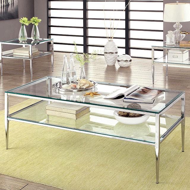  Furniture of America Tanika CM4162CRM-C-PK Coffee Table IMAGE 2
