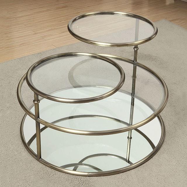  Furniture of America Athlone Coffee Table CM4358C IMAGE 1