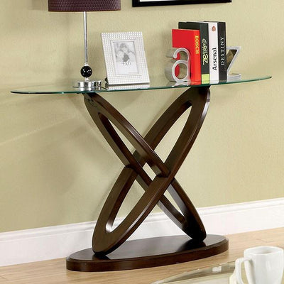  Furniture of America Atwood CM4401S Oval Sofa Table IMAGE 1