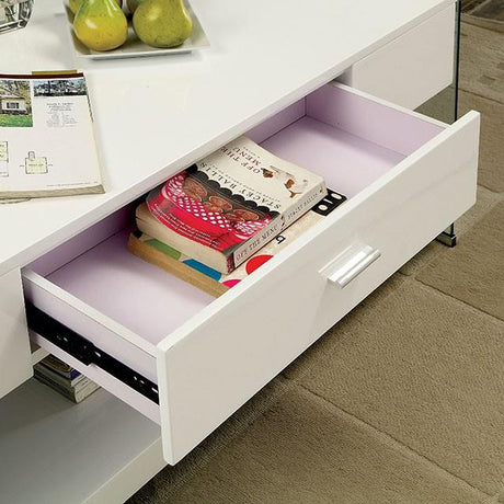  Furniture of America Raya CM4451WH-C Coffee Table IMAGE 2