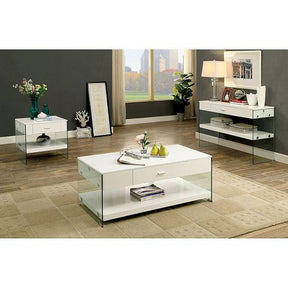  Furniture of America Raya CM4451WH-E End Table IMAGE 1