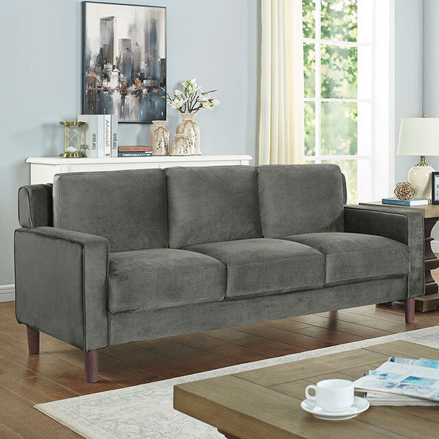  Furniture of America Brandi Stationary Fabric Sofa CM6064GY-SF IMAGE 1