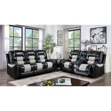  Furniture of America Leipzig Power Leatherette Recliner CM6080-CH-PM IMAGE 2
