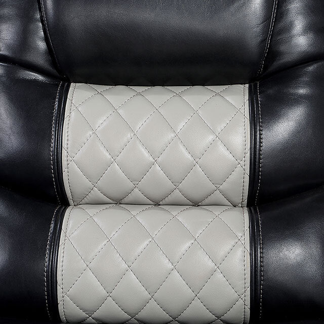  Furniture of America Leipzig Power Leatherette Recliner CM6080-CH-PM IMAGE 4