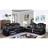  Furniture of America Lubeck Power Leatherette Recliner CM6081-CH-PM IMAGE 2