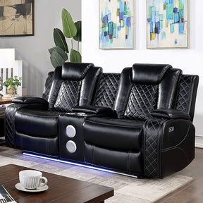  Furniture of America Lubeck CM6081-LV-PM Power Loveseat IMAGE 1