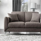  Furniture of America Lauritz Stationary Fabric Loveseat CM6088BR-LV-VN IMAGE 1