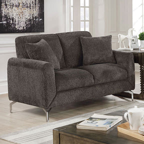  Furniture of America Lauritz Stationary Loveseat CM6088DG-LV IMAGE 1