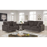  Furniture of America Lauritz Stationary Loveseat CM6088DG-LV IMAGE 2