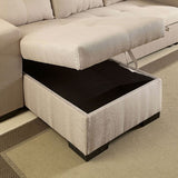  Furniture of America Denton Fabric Sectional CM6149IV-SET-VN IMAGE 5