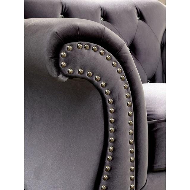  Furniture of America Jolanda CM6159GY-CH-VN Chair IMAGE 2