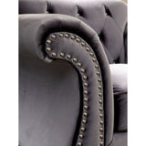  Furniture of America Jolanda Stationary Fabric Loveseat CM6159GY-LV-VN IMAGE 2