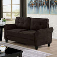  Furniture of America Alissa Stationary Fabric Loveseat CM6213BR-LV IMAGE 1