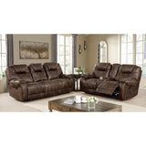  Furniture of America Kennedy Leather Look Recliner CM6216-CH IMAGE 2