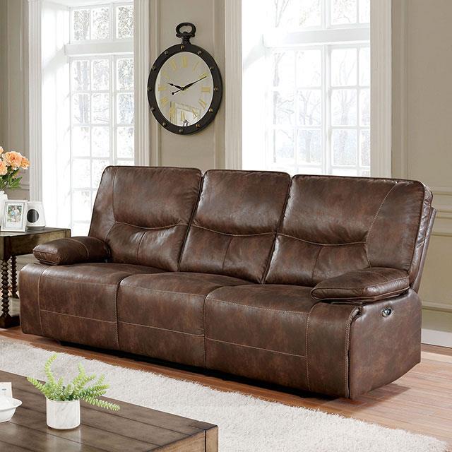  Furniture of America Chantoise CM6228BR-SF Power Sofa IMAGE 1
