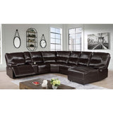  Furniture of America Alayna Power Reclining Leather Look Sectional CM6229DK-SECT IMAGE 2