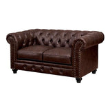  Furniture of America Stanford CM6269BR-LV-VN Love Seat IMAGE 3