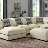 Furniture of America Kaylee Fabric Sectional CM6587BG-SECT+OT IMAGE 1