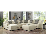  Furniture of America Kaylee Fabric Sectional CM6587BG-SECT+OT IMAGE 2