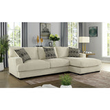 Furniture of America Kaylee Fabric Sectional CM6587BG-SECT-L-R IMAGE 2