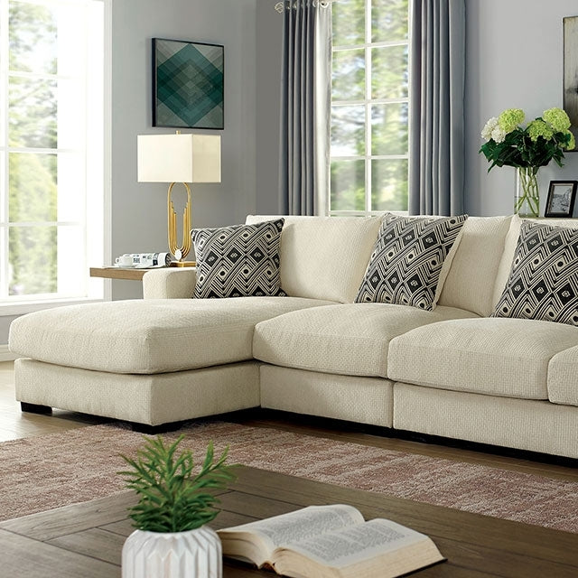  Furniture of America Kaylee Fabric Sectional CM6587BG-SECT-LL IMAGE 1