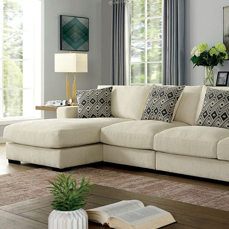  Furniture of America Kaylee Fabric Sectional CM6587BG-SECT-LL IMAGE 1