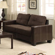  Furniture of America Laverne Stationary Loveseat CM6598DK-L IMAGE 1