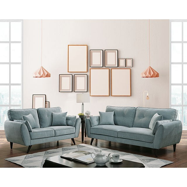  Furniture of America Phillipa Stationary Fabric Loveseat CM6610-LV IMAGE 2
