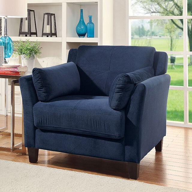 Furniture of America Ysabel Stationary Fabric Chair CM6716NV-CH-PK IMAGE 3