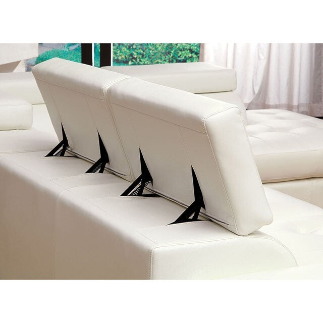  Furniture of America Kemina CM6833WH-SET Sectional IMAGE 3