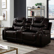  Furniture of America Marley CM6894BR-LV Power Love Seat IMAGE 1
