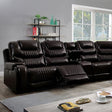  Furniture of America Mariah Power Reclining Leather Look Sectional CM6895BR-SECT+AC IMAGE 1