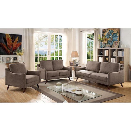  Furniture of America Maxime CM6971BR-LV Love Seat IMAGE 2