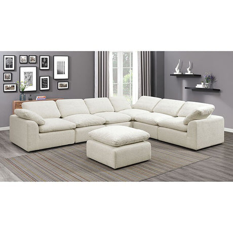  Furniture of America Joel Fabric Sectional CM6974BG-6SEAT IMAGE 2