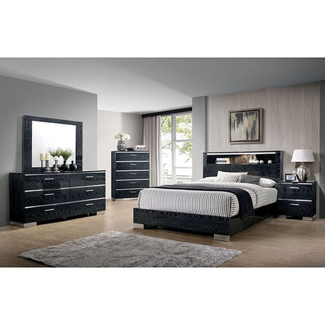  Furniture of America Carlie CM7049BK-M Mirror IMAGE 1