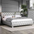 Furniture of America Juilliard California King Upholstered Platform Bed CM7056SV-CK-BED-VN IMAGE 1