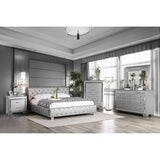  Furniture of America Juilliard California King Upholstered Platform Bed CM7056SV-CK-BED-VN IMAGE 2