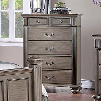  Furniture of America Syracuse CM7129GY-C Chest IMAGE 1