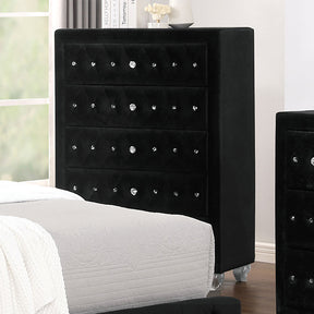  Furniture of America Zohar 5-Drawer Chest CM7130BK-C IMAGE 1