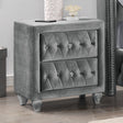  Furniture of America Zohar 2-Drawer Nightstand CM7130GY-N IMAGE 1