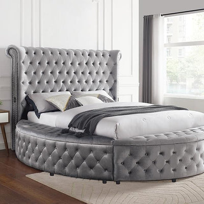  Furniture of America Sansom CM7178GY-EK-BED E.King Bed IMAGE 1
