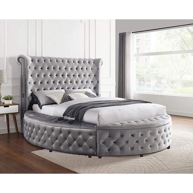  Furniture of America Sansom CM7178GY-Q-BED Queen Bed IMAGE 2