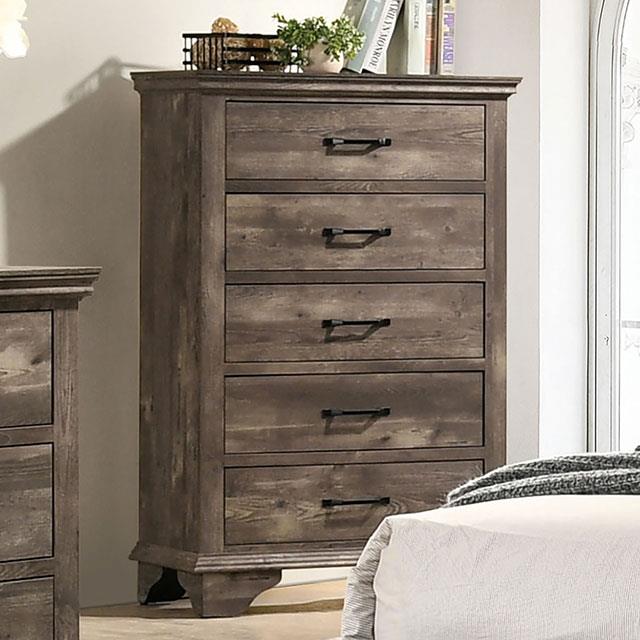  Furniture of America Fortworth 5-Drawer Chest CM7186C IMAGE 1
