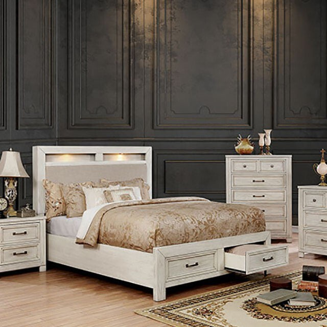  Furniture of America Tywyn King Bed CM7365WH-EK-BED IMAGE 2