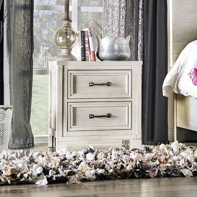  Furniture of America Tywyn CM7365WH-N Night Stand IMAGE 1